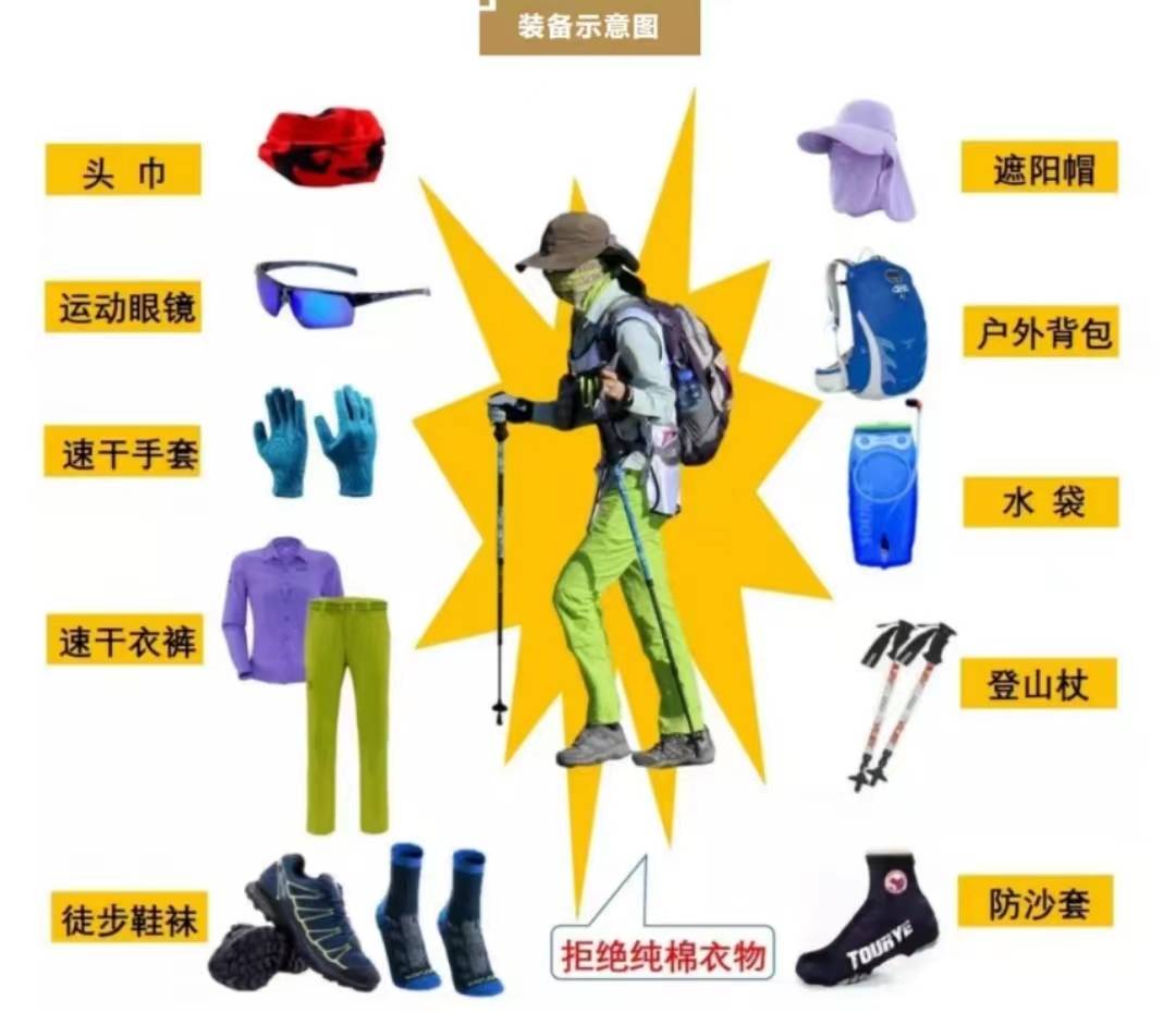 【會野行動(dòng)/粵深文旅】戈壁徒步必備裝備清單,你還沒看?_